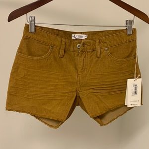 Carve Designs Mustard Yellow Low Rise Shorts 0